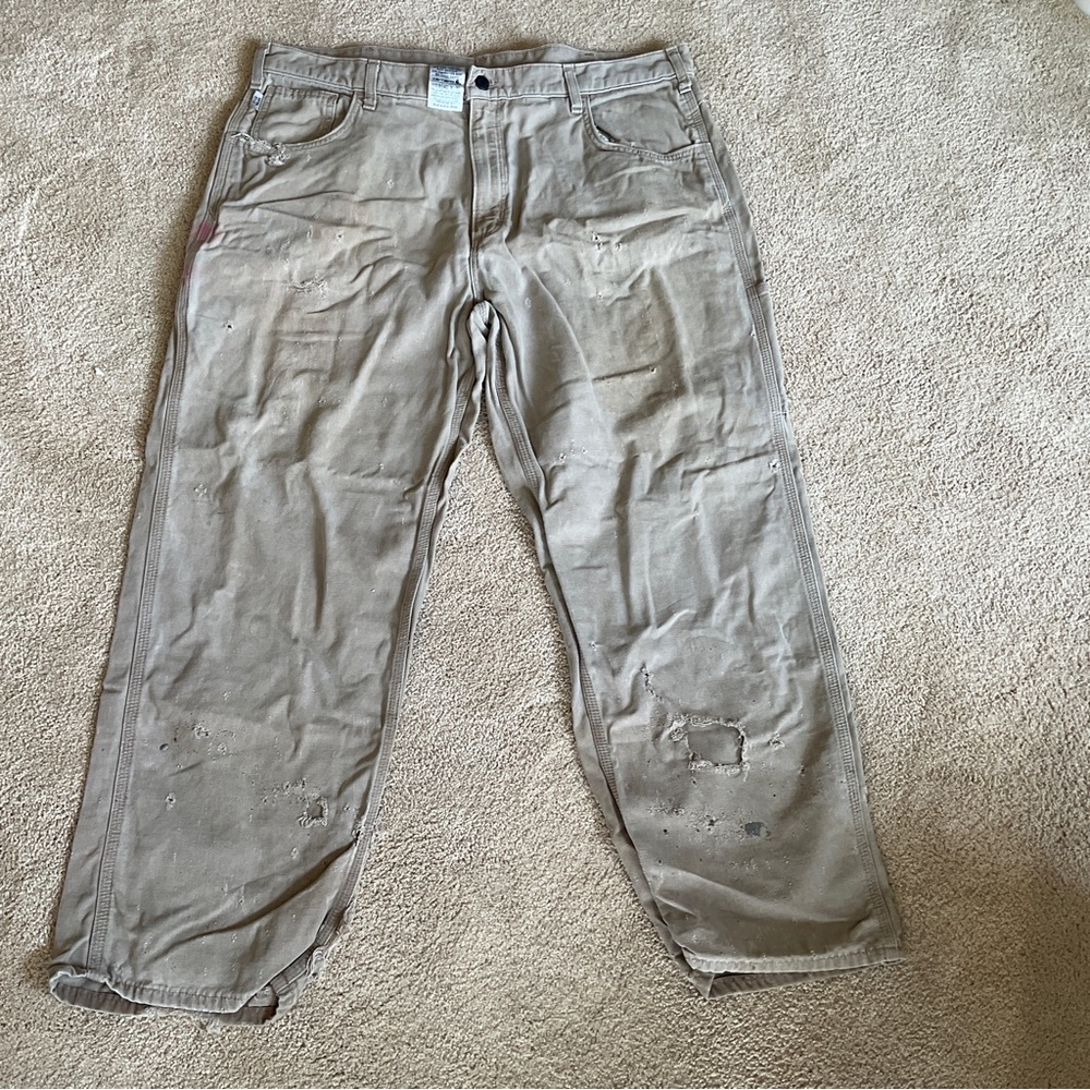 Thrashed-Flame-Resistant Midweight Canvas Pant-Loose Fit Carhartt-40x30